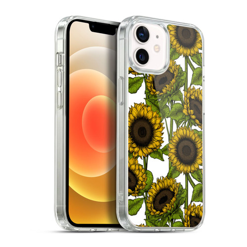 Katerina Kirilova Floral Patterns Sunflowers Soft Gel Case for Apple iPhone 12 / iPhone 12 Pro & MagSafe