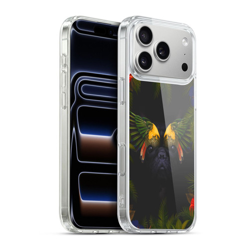 Klaudia Senator French Bulldog 2 Bird Feathers Soft Gel Case for Apple iPhone 17 Pro Max