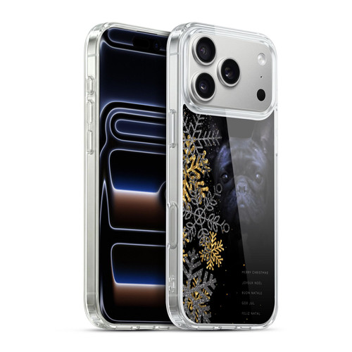 Klaudia Senator French Bulldog 2 Snow Flakes Soft Gel Case for Apple iPhone 17 Pro Max