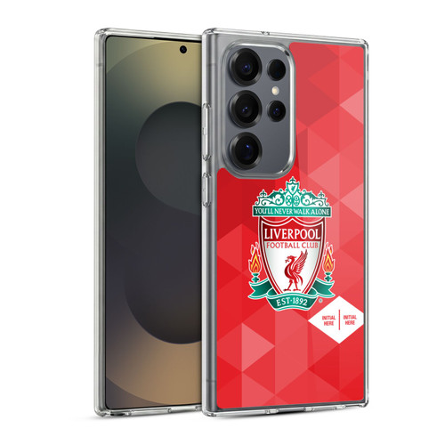 Custom Customised Personalised Liverpool Football Club Logo 1 Crest Geometric Red Soft Gel Case for Samsung Galaxy S25 Ultra