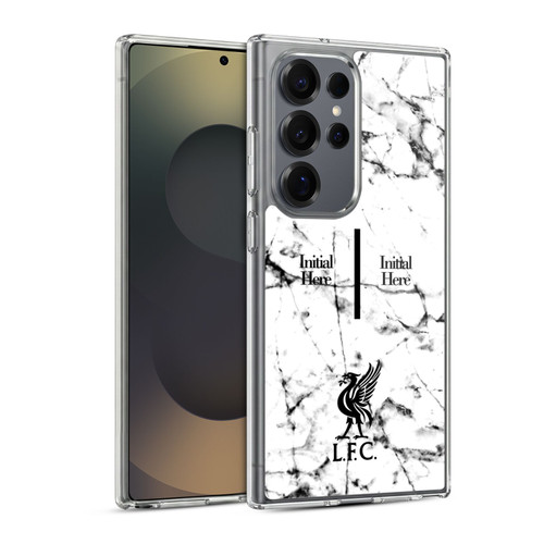 Custom Customised Personalised Liverpool Football Club Logo 1 Liver Bird Marble Soft Gel Case for Samsung Galaxy S25 Ultra