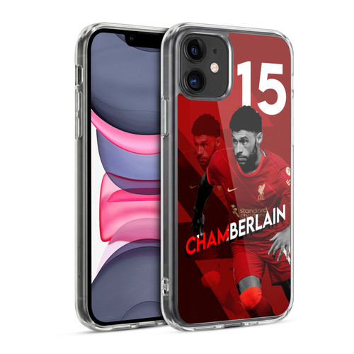 Liverpool Football Club 2021/22 First Team Alex Oxlade - Chamberlain Soft Gel Case for Apple iPhone 11