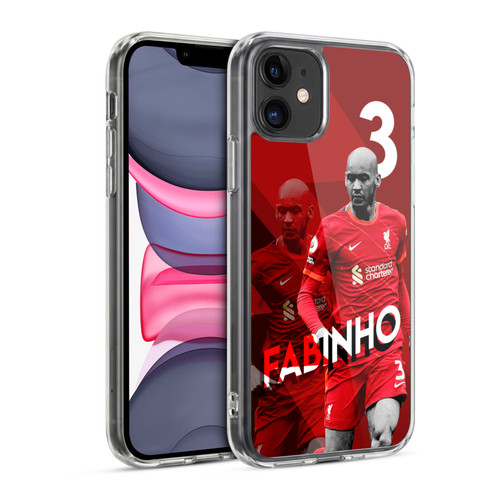 Liverpool Football Club 2021/22 First Team Fabinho Soft Gel Case for Apple iPhone 11