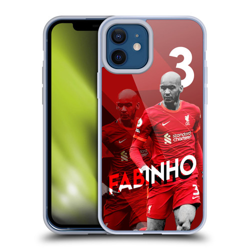 Liverpool Football Club 2021/22 First Team Fabinho Soft Gel Case for Apple iPhone 12 / iPhone 12 Pro & MagSafe