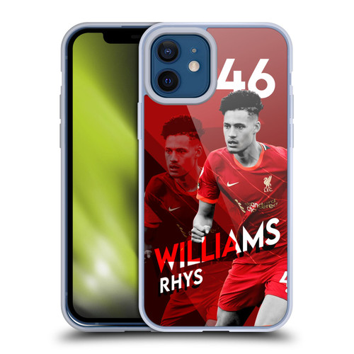 Liverpool Football Club 2021/22 First Team Rhys Williams Soft Gel Case for Apple iPhone 12 / iPhone 12 Pro & MagSafe