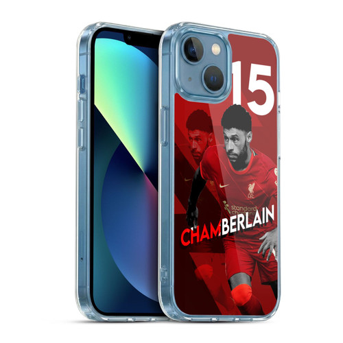 Liverpool Football Club 2021/22 First Team Alex Oxlade - Chamberlain Soft Gel Case for Apple iPhone 13 Mini & MagSafe