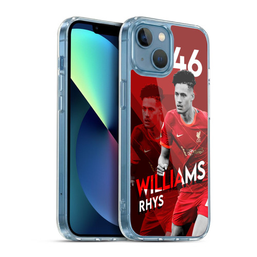 Liverpool Football Club 2021/22 First Team Rhys Williams Soft Gel Case for Apple iPhone 13 Mini & MagSafe