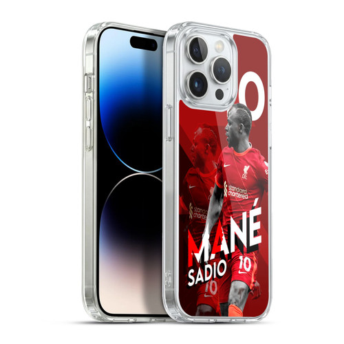 Liverpool Football Club 2021/22 First Team Sadio Mané Soft Gel Case for Apple iPhone 13 Pro Max & MagSafe