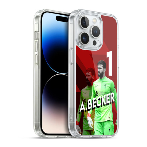 Liverpool Football Club 2021/22 First Team Alisson Becker Soft Gel Case for Apple iPhone 14 Pro & MagSafe