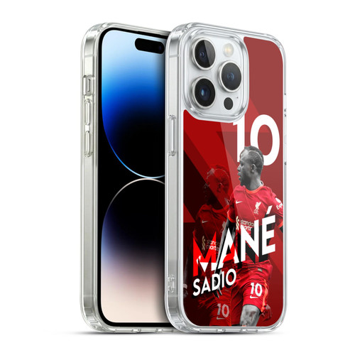 Liverpool Football Club 2021/22 First Team Sadio Mané Soft Gel Case for Apple iPhone 14 Pro & MagSafe