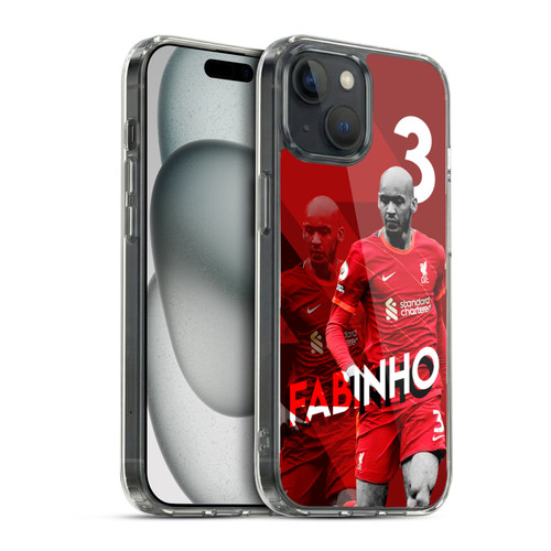 Liverpool Football Club 2021/22 First Team Fabinho Soft Gel Case for Apple iPhone 15 & MagSafe