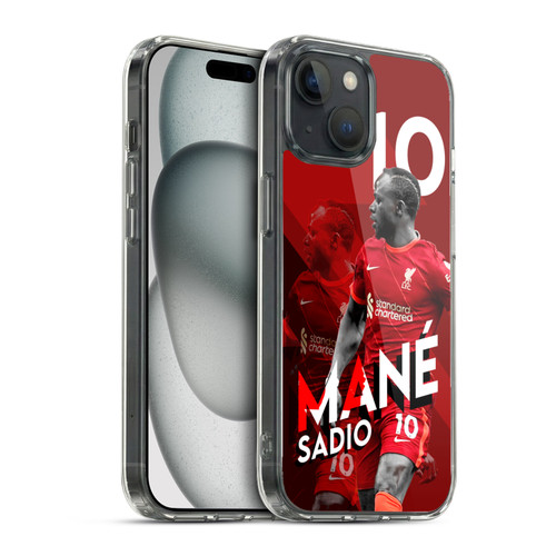 Liverpool Football Club 2021/22 First Team Sadio Mané Soft Gel Case for Apple iPhone 15 & MagSafe