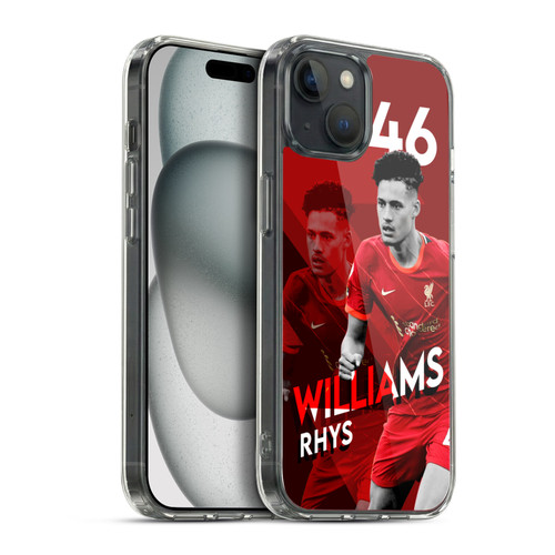 Liverpool Football Club 2021/22 First Team Rhys Williams Soft Gel Case for Apple iPhone 15 Plus & MagSafe