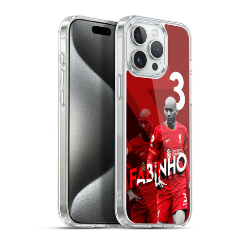 Liverpool Football Club 2021/22 First Team Fabinho Soft Gel Case for Apple iPhone 15 Pro Max & MagSafe
