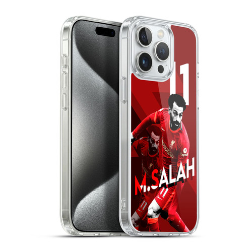 Liverpool Football Club 2021/22 First Team Mohamed Salah Soft Gel Case for Apple iPhone 15 Pro Max & MagSafe