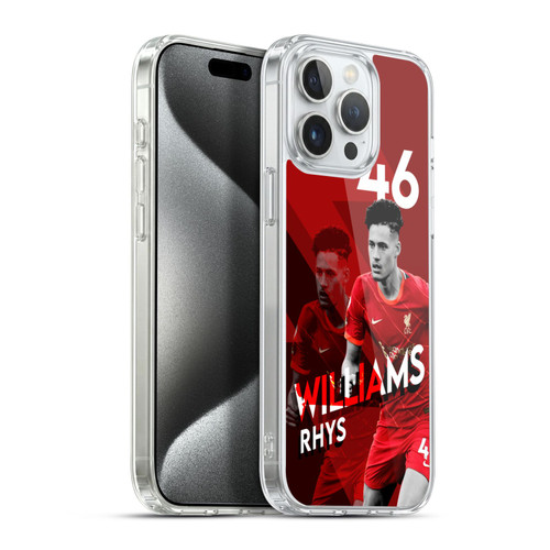 Liverpool Football Club 2021/22 First Team Rhys Williams Soft Gel Case for Apple iPhone 15 Pro Max & MagSafe