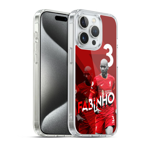 Liverpool Football Club 2021/22 First Team Fabinho Soft Gel Case for Apple iPhone 15 Pro & MagSafe