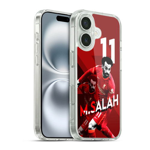 Liverpool Football Club 2021/22 First Team Mohamed Salah Soft Gel Case for Apple iPhone 16 & MagSafe