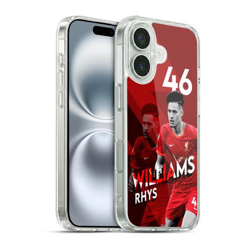 Liverpool Football Club 2021/22 First Team Rhys Williams Soft Gel Case for Apple iPhone 16 & MagSafe
