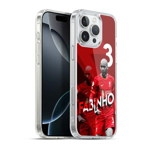 Liverpool Football Club 2021/22 First Team Fabinho Soft Gel Case for Apple iPhone 16 Pro Max & MagSafe