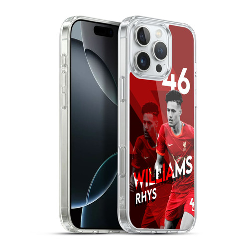 Liverpool Football Club 2021/22 First Team Rhys Williams Soft Gel Case for Apple iPhone 16 Pro Max & MagSafe