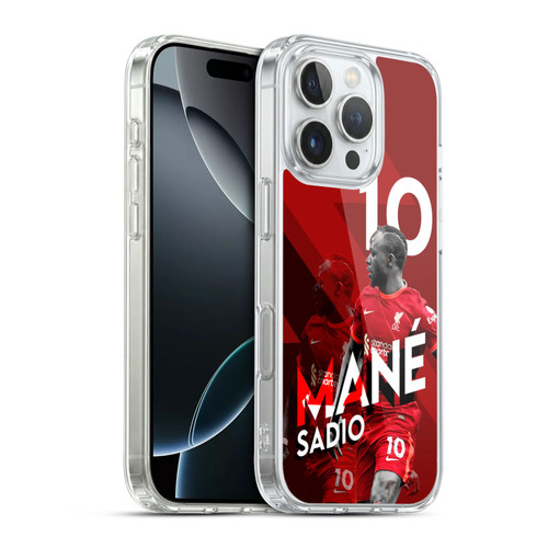 Liverpool Football Club 2021/22 First Team Sadio Mané Soft Gel Case for Apple iPhone 16 Pro & MagSafe