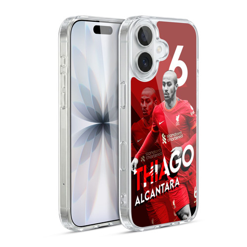 Liverpool Football Club 2021/22 First Team Thiago Alcântara Soft Gel Case for Apple iPhone 17
