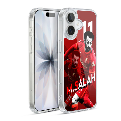Liverpool Football Club 2021/22 First Team Mohamed Salah Soft Gel Case for Apple iPhone 17