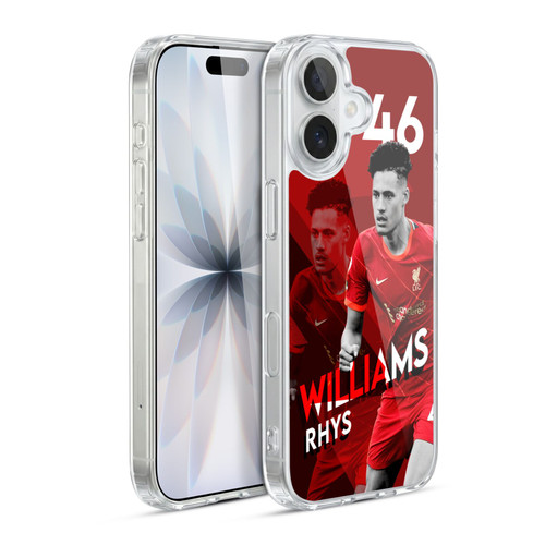 Liverpool Football Club 2021/22 First Team Rhys Williams Soft Gel Case for Apple iPhone 17