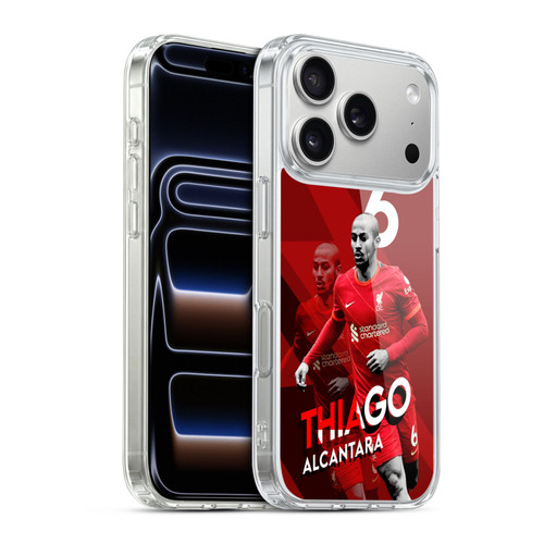 Liverpool Football Club 2021/22 First Team Thiago Alcântara Soft Gel Case for Apple iPhone 17 Pro