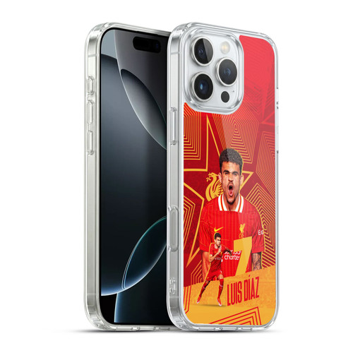 Liverpool Football Club 2024/25 First Team Luis Díaz Soft Gel Case for Apple iPhone 16 Pro Max & MagSafe