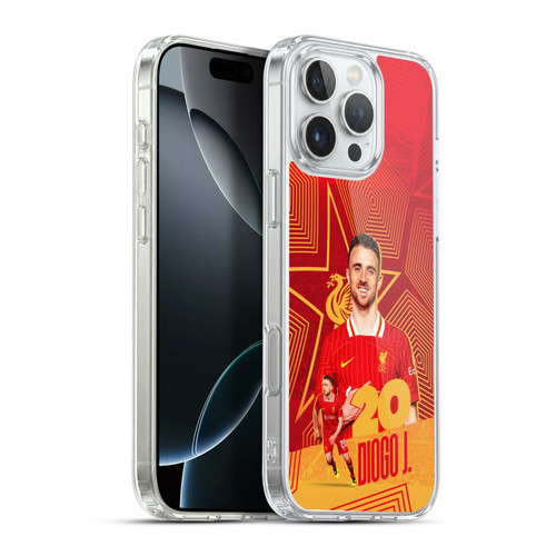 Liverpool Football Club 2024/25 First Team Diogo Jota Soft Gel Case for Apple iPhone 16 Pro Max & MagSafe