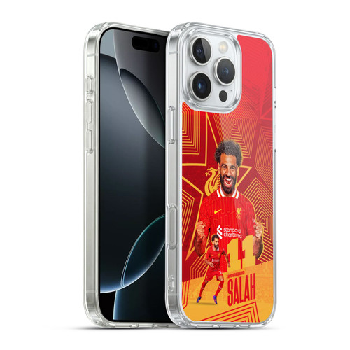 Liverpool Football Club 2024/25 First Team Mohamed Salah Soft Gel Case for Apple iPhone 16 Pro Max & MagSafe