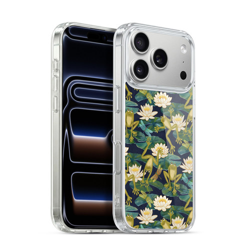Micklyn Le Feuvre Flora And Fauna Frogs and Lilies Soft Gel Case for Apple iPhone 17 Pro