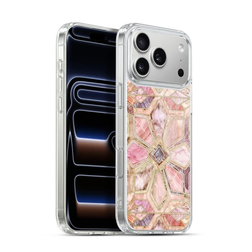 Micklyn Le Feuvre Marble Patterns Gilded Stone Tiles Soft Gel Case for Apple iPhone 17 Pro Max