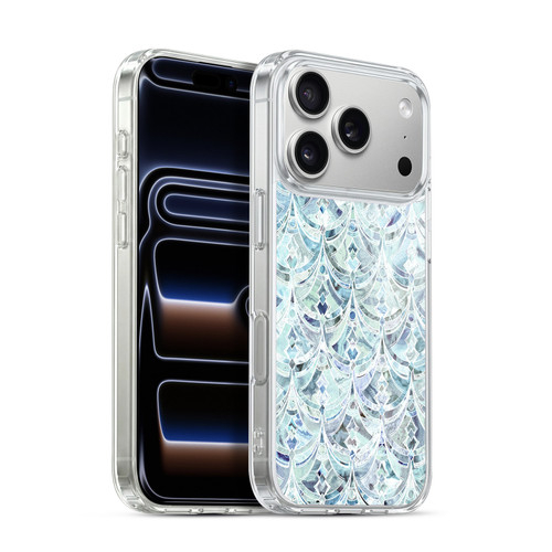 Micklyn Le Feuvre Marble Patterns Ice And Diamonds Art Deco Pattern Soft Gel Case for Apple iPhone 17 Pro