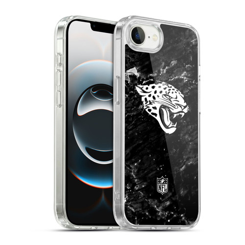 NFL Jacksonville Jaguars Artwork Marble Soft Gel Case for Apple iPhone 16e / Apple iPhone 17e & MagSafe