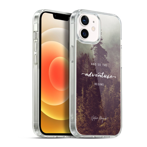 Nature Magick So The Adventure Begins Quote Forest Soft Gel Case for Apple iPhone 12 / iPhone 12 Pro & MagSafe