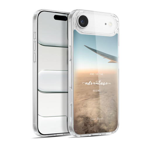 Nature Magick So The Adventure Begins Quote Airplane Soft Gel Case for Apple iPhone 17 Air