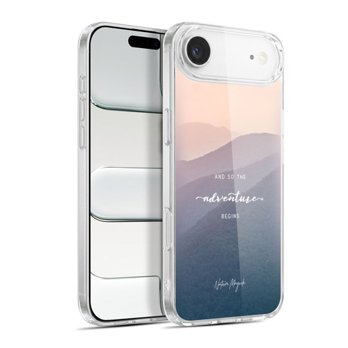 Nature Magick So The Adventure Begins Quote Mountains Soft Gel Case for Apple iPhone 17 Air