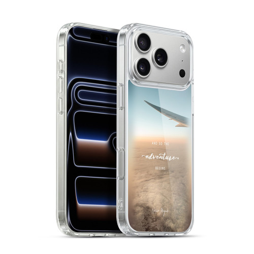 Nature Magick So The Adventure Begins Quote Airplane Soft Gel Case for Apple iPhone 17 Pro Max