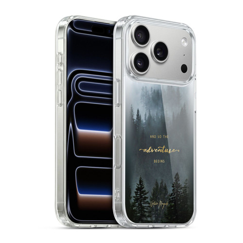 Nature Magick So The Adventure Begins Quote Trees Soft Gel Case for Apple iPhone 17 Pro