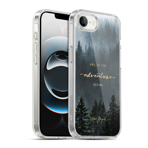 Nature Magick So The Adventure Begins Quote Trees Soft Gel Case for Apple iPhone 16e / Apple iPhone 17e & MagSafe