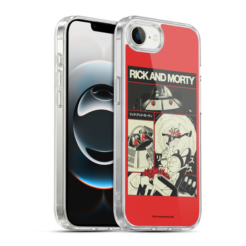 Rick And Morty Duo Graphics The Space Cruiser Collage Soft Gel Case for Apple iPhone 16e / Apple iPhone 17e & MagSafe