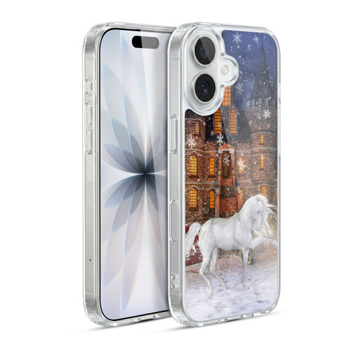 Simone Gatterwe Horses Christmas Time Soft Gel Case for Apple iPhone 17