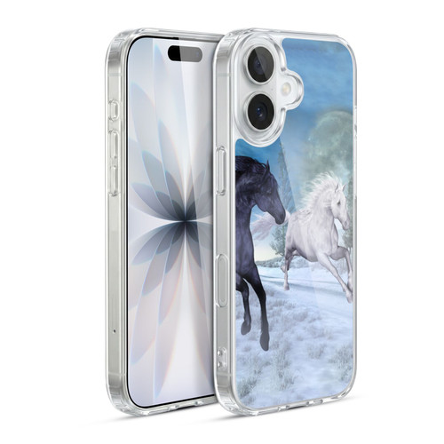 Simone Gatterwe Horses Freedom In The Snow Soft Gel Case for Apple iPhone 17