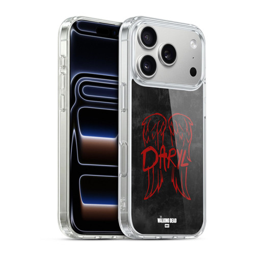 AMC The Walking Dead Daryl Dixon Iconic Wings Logo Soft Gel Case for Apple iPhone 17 Pro