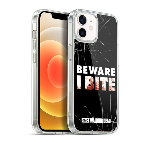 AMC The Walking Dead Typography I Bite Soft Gel Case for Apple iPhone 12 / iPhone 12 Pro & MagSafe