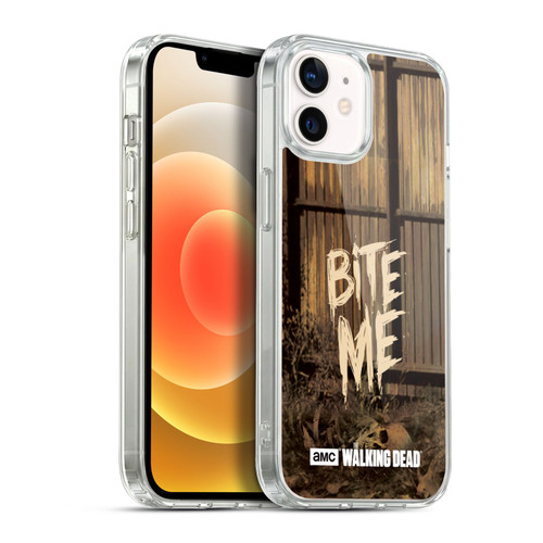 AMC The Walking Dead Typography Bite Me Soft Gel Case for Apple iPhone 12 / iPhone 12 Pro & MagSafe