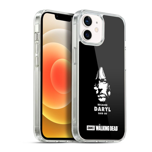 AMC The Walking Dead Typography Daryl Says Soft Gel Case for Apple iPhone 12 / iPhone 12 Pro & MagSafe
